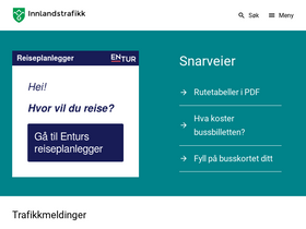 'innlandstrafikk.no' screenshot