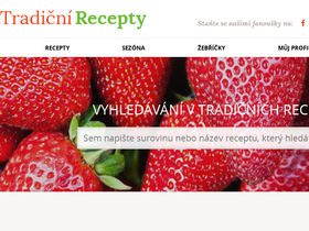 'tradicnirecepty.cz' screenshot