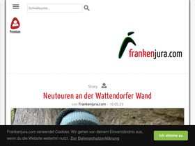 'frankenjura.com' screenshot
