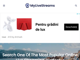 'mylivestreams.com' screenshot