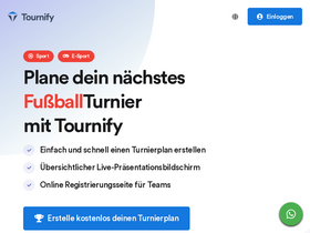 'tournify.de' screenshot