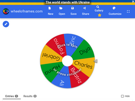 'wheelofnames.com' screenshot