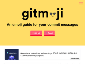 'gitmoji.dev' screenshot