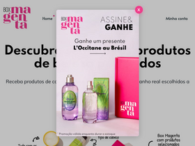 'boxmagenta.com.br' screenshot