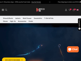 Bitco Workwear website screenshot