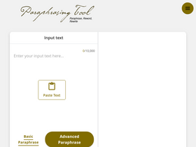 'paraphrasing-tool.com' screenshot