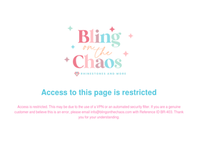blingonthechaos.com homepage screenshot