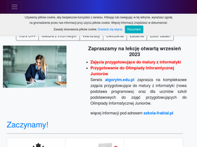 'algorytm.edu.pl' screenshot