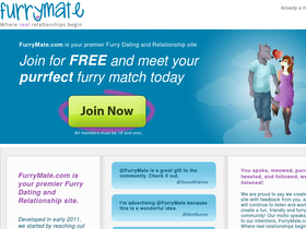 'furrymate.com' screenshot