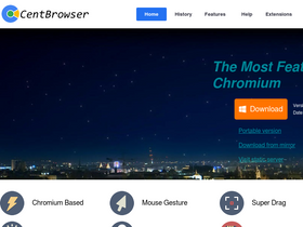 'centbrowser.com' screenshot