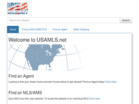 'usamls.net' screenshot