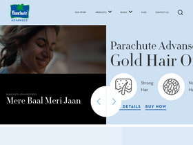 'parachuteadvansed.com' screenshot