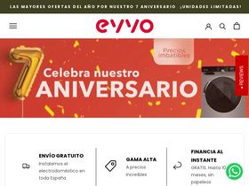 'evvohome.com' screenshot