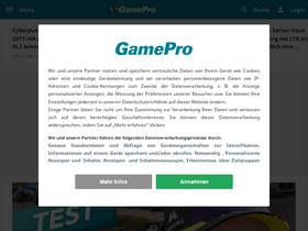 'gamepro.de' screenshot