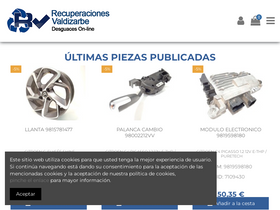 'valdizarbe.es' screenshot