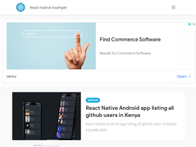 'reactnativeexample.com' screenshot