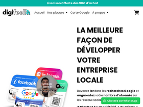 Digifeel homepage screenshot