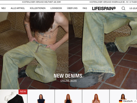 LIFEISPAIN homepage screenshot