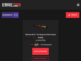 'csgocatalog.com' screenshot