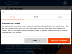 'newcrosshealthcare.com' screenshot