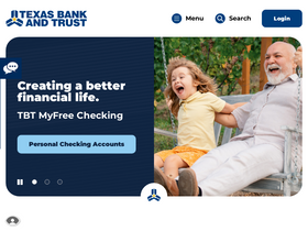 'texasbankandtrust.com' screenshot