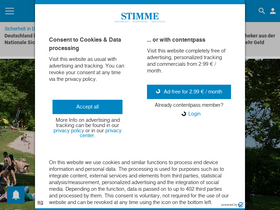 'stimme.de' screenshot