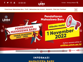 'umm.ac.id' screenshot