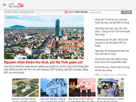'hatinh24h.com.vn' screenshot