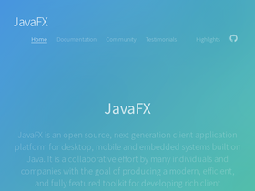 'openjfx.io' screenshot