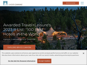 'undercanvas.com' screenshot