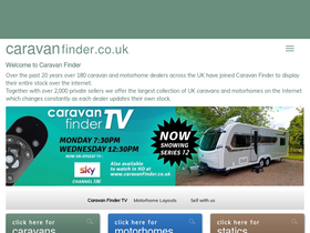 'caravanfinder.co.uk' screenshot