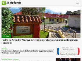 'eltipografo.cl' screenshot