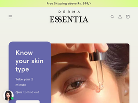 'dermaessentia.com' screenshot