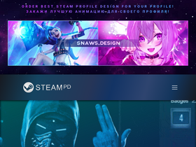 'steamprofiledesign.com' screenshot