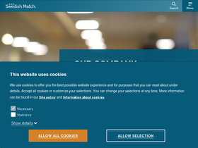 'swedishmatch.com' screenshot