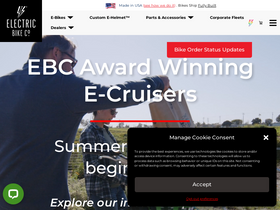 'electricbikecompany.com' screenshot