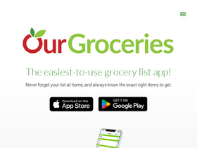 'ourgroceries.com' screenshot
