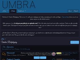 'umbraroleplaying.com' screenshot
