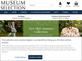 'museumselection.co.uk' screenshot