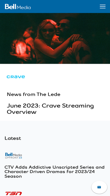 September 2023: Crave Streaming Overview - Bell Media
