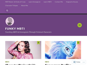 'funkymbti.com' screenshot
