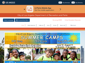 'laparks.org' screenshot