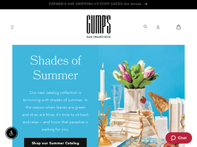 'gumps.com' screenshot