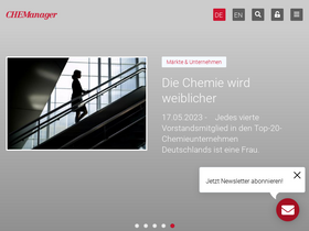 'chemanager-online.com' screenshot