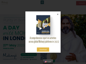 'mohanji.org' screenshot