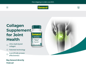 Genacol USA homepage screenshot