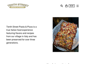 tenthstreetpizza.com homepage screenshot