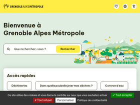 'grenoblealpesmetropole.fr' screenshot