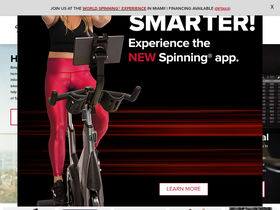 'spinning.com' screenshot