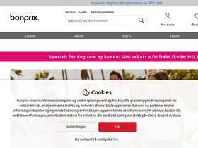 'bonprix.no' screenshot
